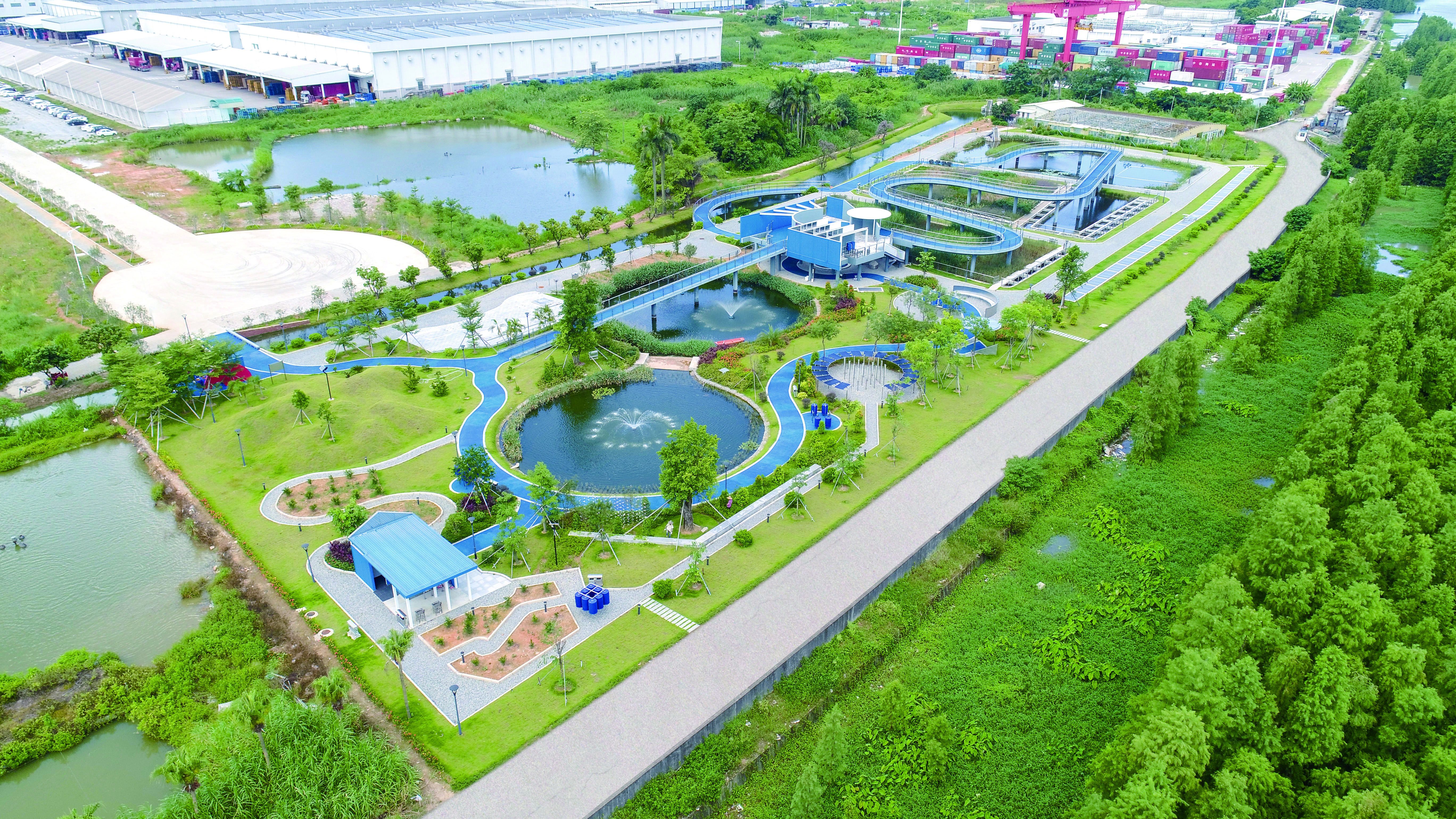 新會生產基地人工濕地公園正式投入運作