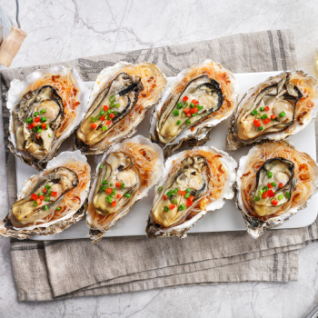 Steamed Oysters with Vermicelli in Seafood XO Sauce
