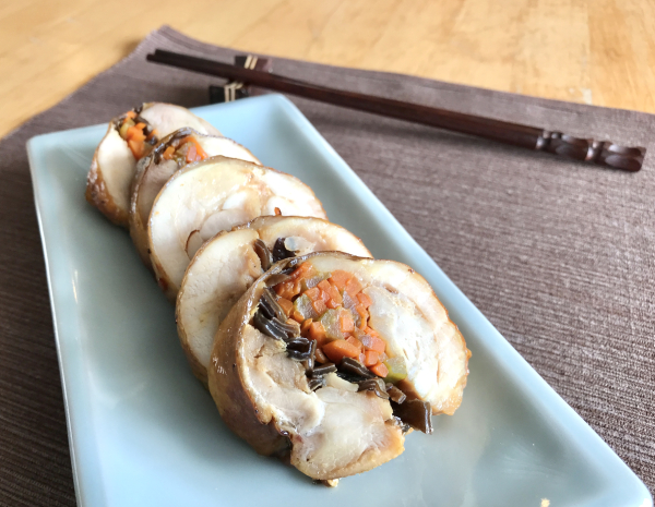 Honey Baked Chicken Roll with Vegetables