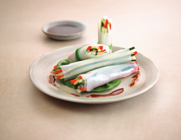Cool Cucumber and Bean Vermicelli Sheet Roll