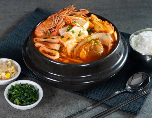 Korean Tofu Seafood Stew