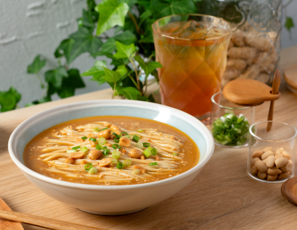 Noodles in satay soup