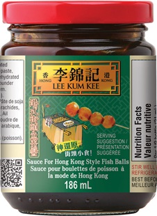 Sauce pour boulettes de poisson à la mode de Hong Kong , 186 ml, pot