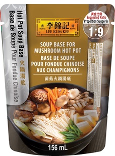 Base de soupe pour fondue chinoise aux champignons, 156 ml, sachet de sauce