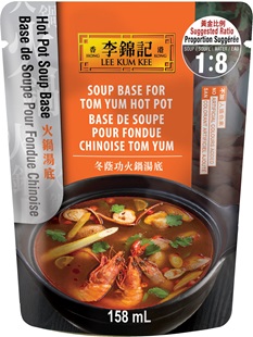 Base de soupe pour fondue chinoise tom yum, 158 ml, sachet de sauce