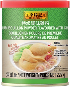 Premium Bouillon Powder Flavored with Chicken, 227 g can