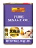 Pure Sesame Oil 55.7 fl oz (1.74 qt) 1.65L, tin can