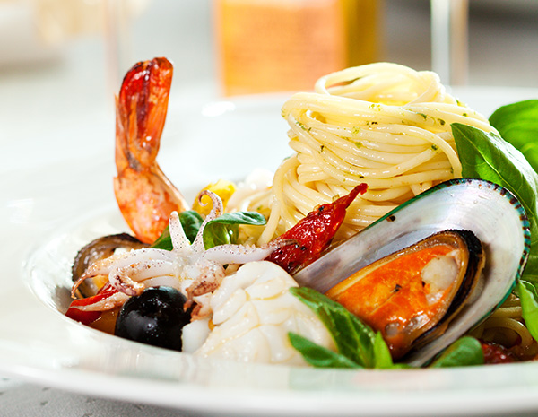 Seafood Spaghetti in Chilli Olio Style