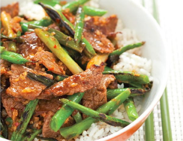 Recipe Beef Green Bean and Scallion Oyster Sauce Stir Fry