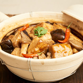 Recipe Braised Tofu with Shiitake Mushrooms S
