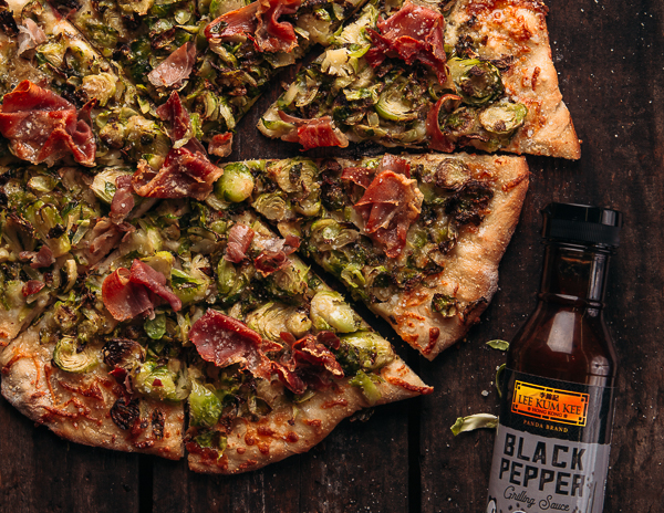 Recipe Brussels Sprouts and Prosciutto Pizza