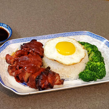 Recipe Char Siu with Fried Egg over Rice S
