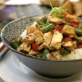 Recipe Chicken and Vegetable Rice Bowl