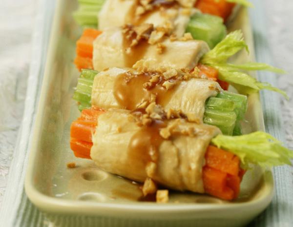 Recipe Chicken Rolls in Chili Soy Sauce