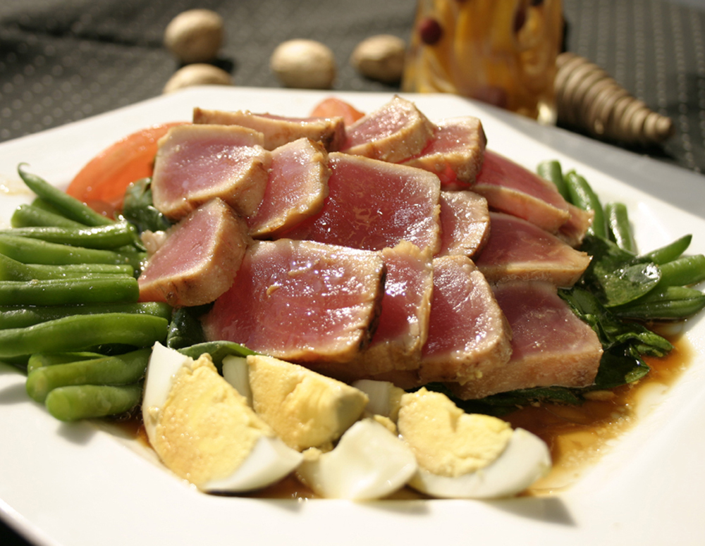 Recipe Grilled Ginger Tuna with Premium Soy Sauce
