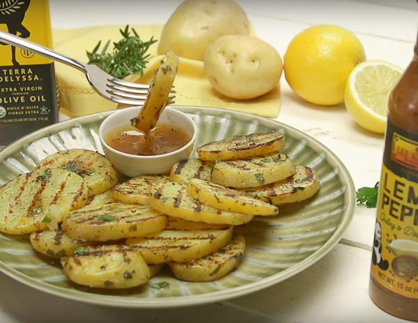Grilled Lemon Pepper Potatoes