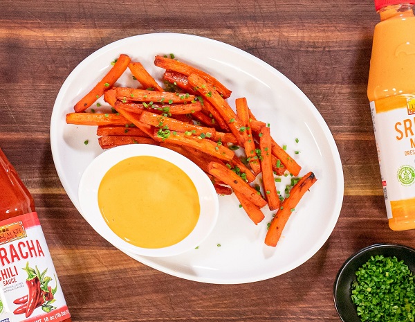 Recipe Honey Sriracha Roasted Carrot Fries