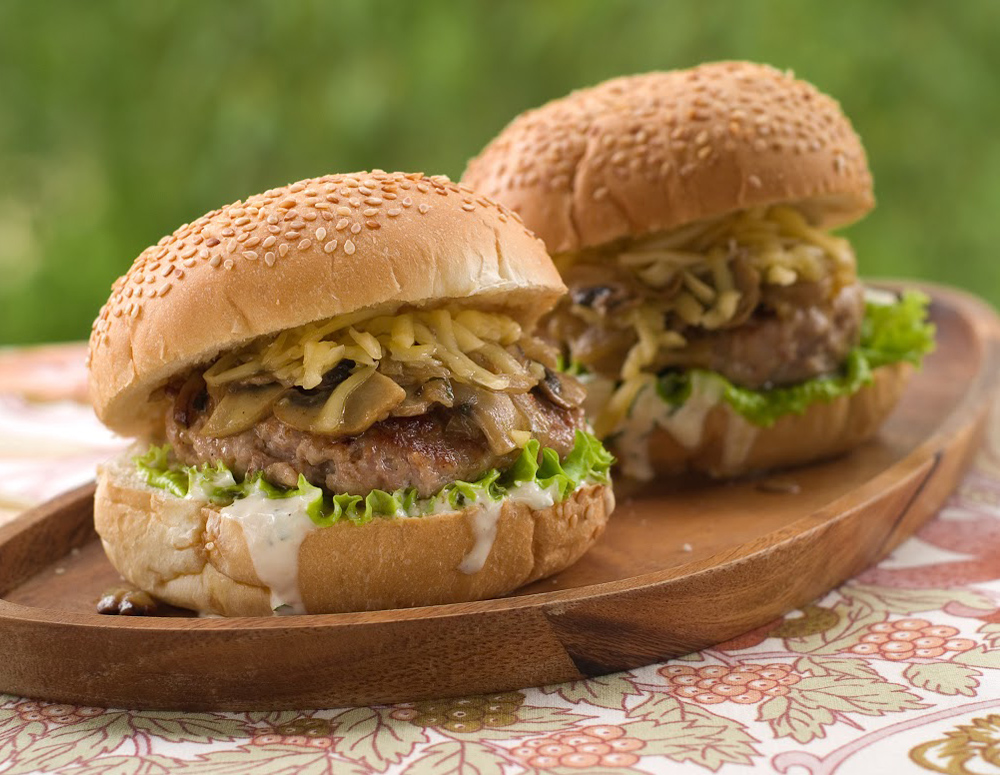 Recipe Mushroom-Onion Hoisin Burger
