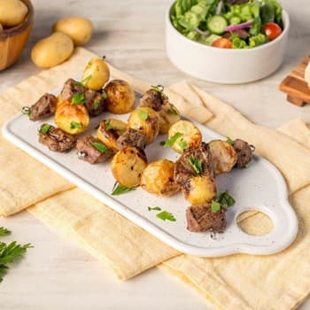 Recipe Oyster Sauce Steak and Potato Kebabs S