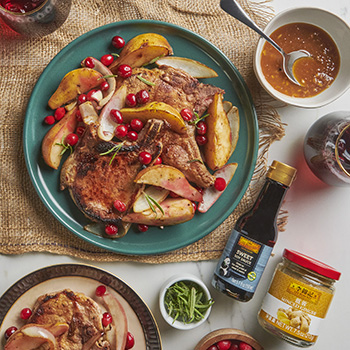 Recipe Pork Chops with Cranberries and Pears_S