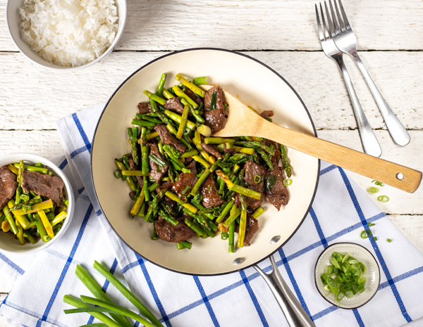 Recipe Steak and Asparagus Stir Fry