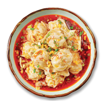 Recipe Wontons with Hot and Spicy Sauce S