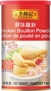 Bouillon en poudre de premiѐre qualité aromatisé au poulet, 1 kg, boîte de conserve