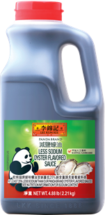 Panda Brand Less Sodium Oyster Sauce, 4.88 lb (2.21 kg)