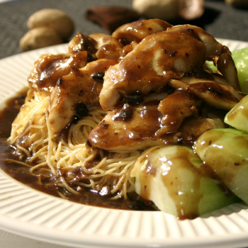 Recipe Chicken with Egg Noodles and Bok Choy
