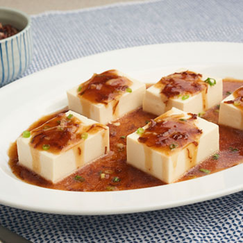 Recipe Steamed Soft Tofu Pair with OS with Dried Scallop S